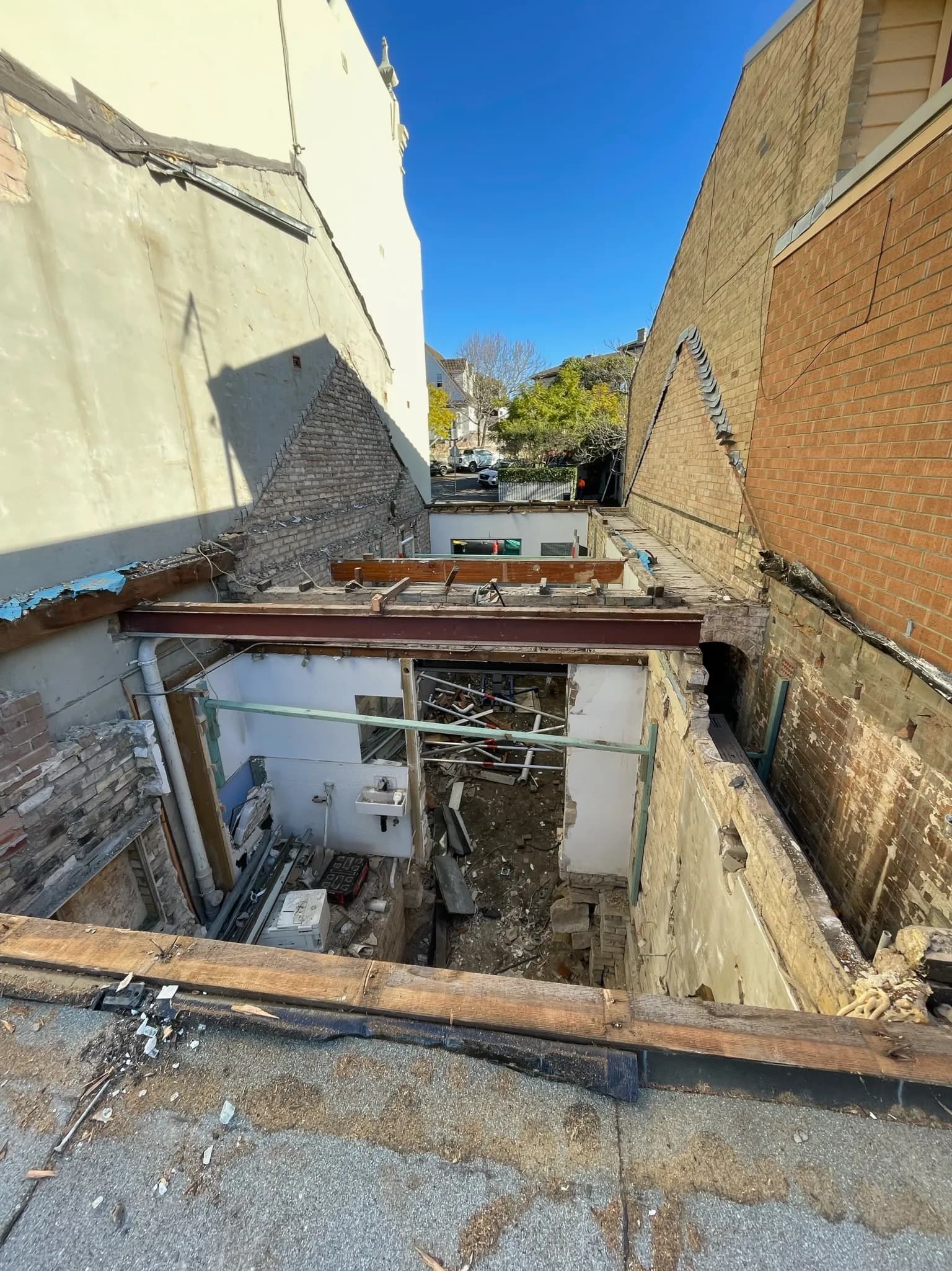 Underpinning during basement excavation — sequencing notes